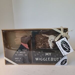 Dog-Themed Picture Frame Set by Kathy Black Lab New In Box